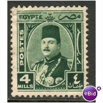 Egypt stamps 1944 - SG 294 - King Farouk 4 Mills - used 2