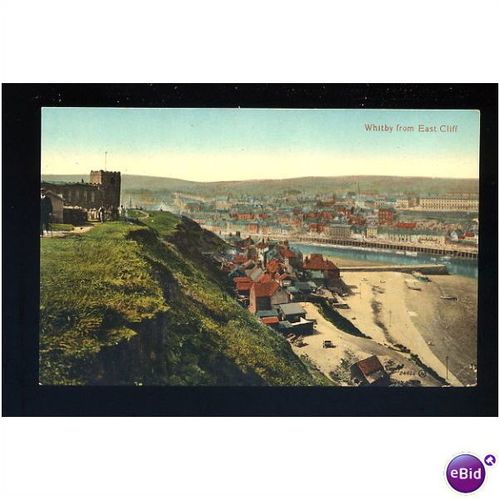 Yorkshire WHITBY View Postcard by Valentine (04466)