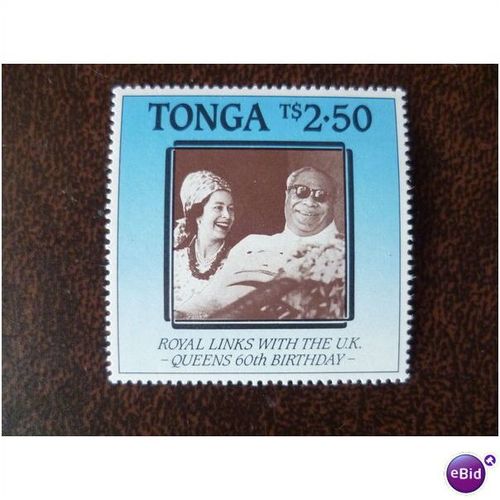 Tonga 1986 Royal Links Queen Elizabeth II Birthday unmounted mint stamp SG943