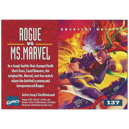 1995 Fleer Ultra X-Men - #137 - Rogue VS Ms. Marvel