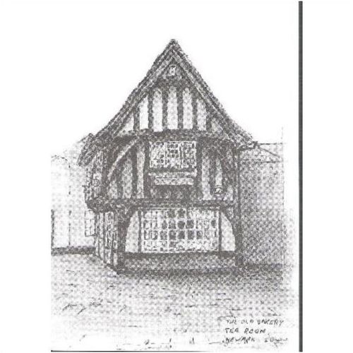 Newark-on-Trent, Nottinghamshire - Old Bakery Tea Rooms - art postcard