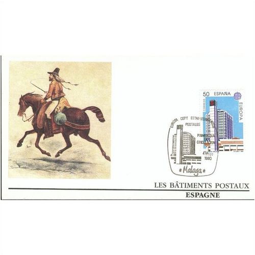 Spain FDC 1990 - SG 3060-3061 - Europa Post Office Buildings x 2 covers