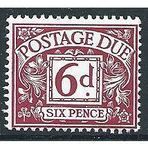 1968 D73 6d Purple Postage Due Unmounted Mint ...