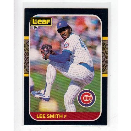 1987 Leaf Lee Smith baseball card #80 – Cubs