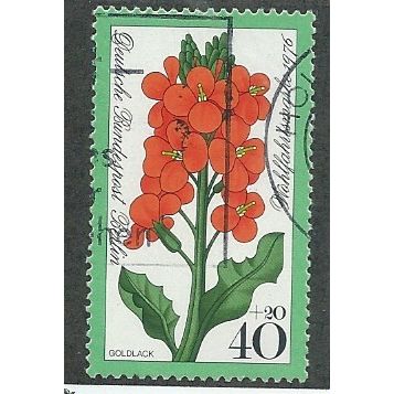 BERLIN -1976 40pf+20 'HUMANITARIAN FUNDS- GARDEN FLOWERS' FINE USED (EBID44-810)