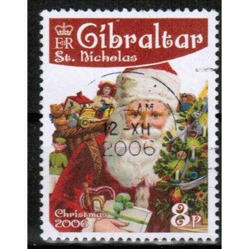 2006 Gibraltar - Christmas 8p used - Sc# 1061