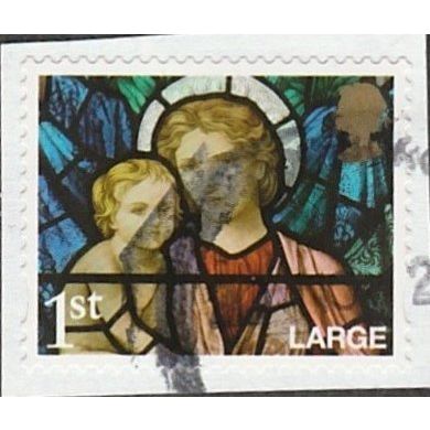 2009 Christmas. 1st Large.Madonna & Chiild, Ormesby St. Micheal. F/Used On Piece