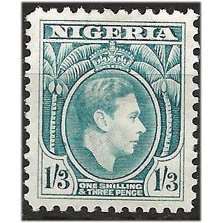 Nigeria 1940 SG57 1/3d Light Blue Mounted Mint .. ..