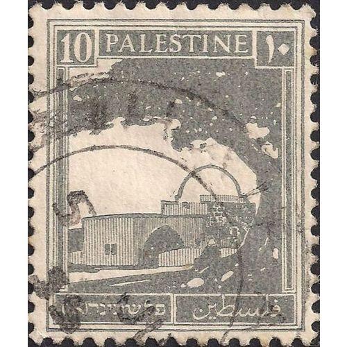 PALESTINE, Rachel's Tomb, grey 1927, 10 Mil, #2