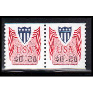 CVP32 28c Shield Very Fine MNH Pair PA4981