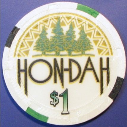 Hon-Dah. $1 Casino Chip. Pinetop, AZ. Y19.