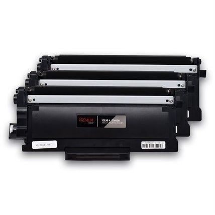 Compatible with Brother TN-450 Black Trio Pack - Premium Tone Toner Cartridges -