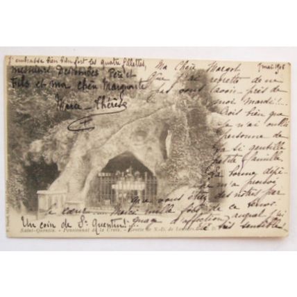 1905 postcard Saint Quentin - Grotto