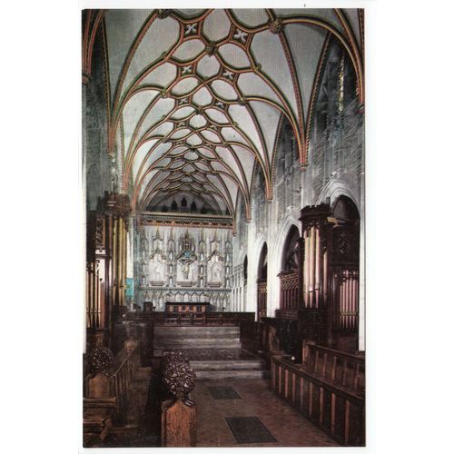 The Chancel Church of St Mary of Ottery Devon Postcard 4189