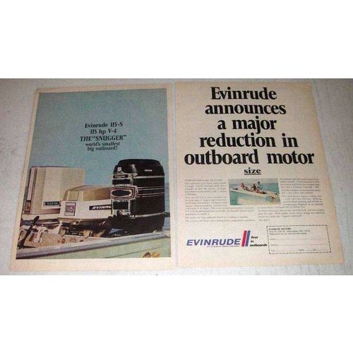 1969 Evinrude 115-S Outboard Motor Ad - Reduction