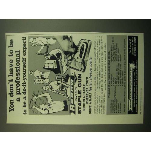 1980 Arrow T-50 Staple Gun Ad - Don't Have to Be a Professional