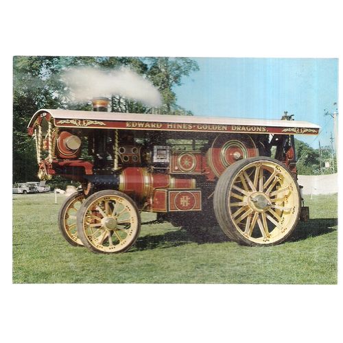 1922 BURRELL SHOWMAN ENGINE no 3938 unused VINTAGE postcard by Pitkin #