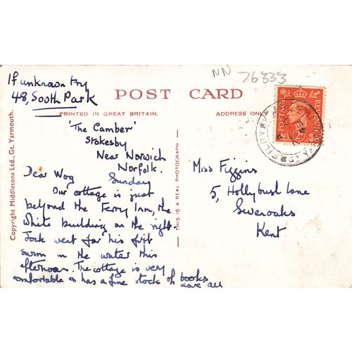 Stokesby Ferry Norfolk Postcard (NFK76333)