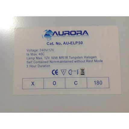 AURORA Low Voltage Emergency Lighting pack. BNIB