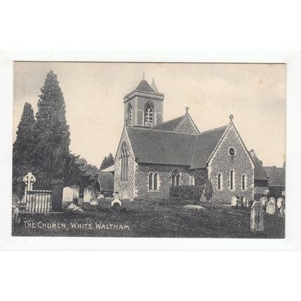 The Church White Waltham Postcard near Maidenhead Berkshire