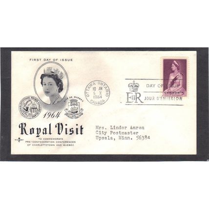 FDC Rose Craft 5c Queen (Cachet-Typed/A) CV39354