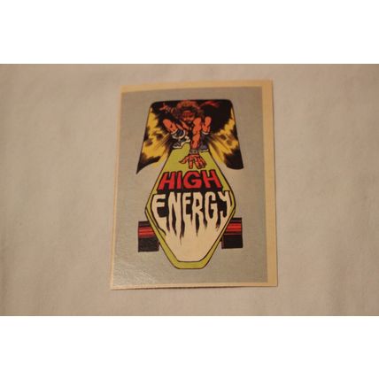 High Energy 1976 Donruss Skateboard STICKER with Stickerback