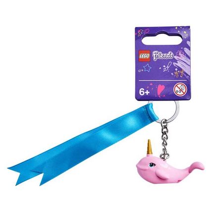 LEGO 854000 - LEGO FRIENDS PINK NARWHAL KEYRING KEYCHAIN - BRAND NEW