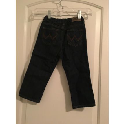 Wrangler Toddler Child Blue Jeans Zip & Button Pockets Size 3T