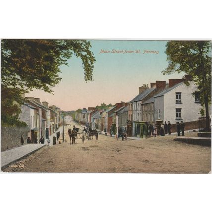 PPC Main Street from W Fermoy County Cork Ireland O'Connell