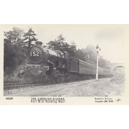 152 Train Cornish Riviera Reading West Railway Postcard