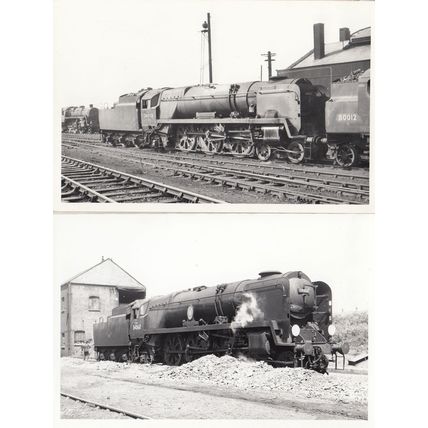 Weymouth Train 2x Vintage Photo Plain Back Postcard s