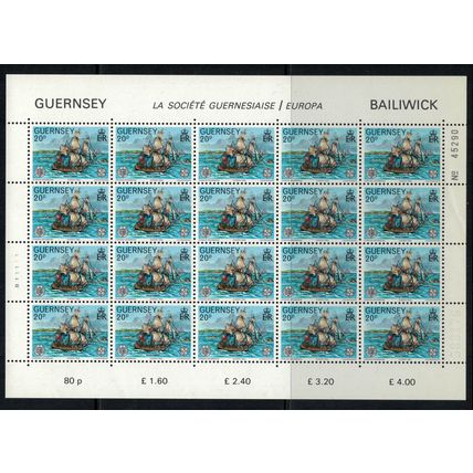 ZAYIX - Great Britain Guernsey 241-242 MNH Europa CEPT ships sheets 072422SL16
