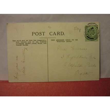 THE CATCH OF THE SEASON used antique postcard Humour 1907 pm /