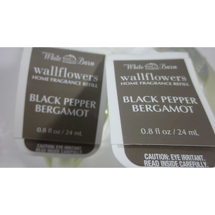3 bulbs Bath & Body Works Wallflower Refill Bulb Black Pepper Bergamot