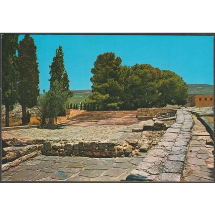 The Theatre, Knossos Palace, Crete, 1980 - Toubi's Postcard
