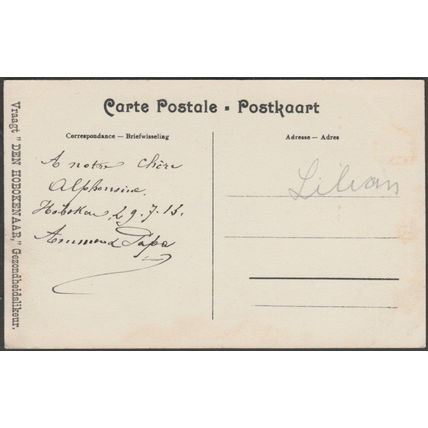 Avenue de Keyser, Anvers, 1913 - Hermans CPA