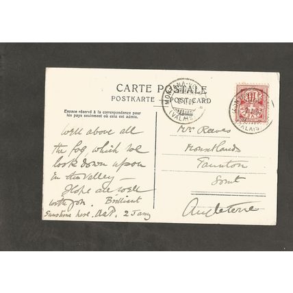 Genealogy Postcard Reeves Mountlands Taunton Somerset 1907
