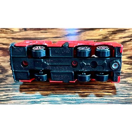 Fire Truck Red with White Ladder Maisto Diecast Vintage