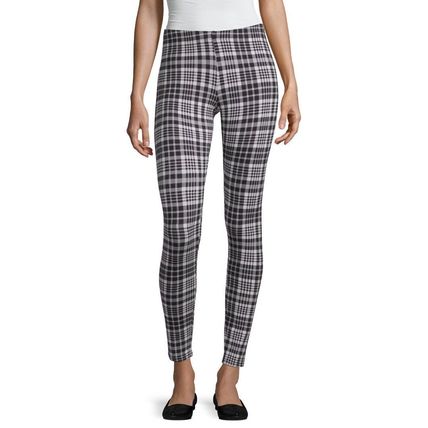 New a.n.a Printed Knit Leggings, black&White, Size PL
