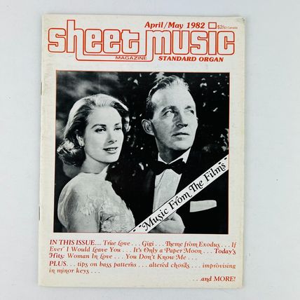 Sheet Music Magazine April/May 1982 Vol 6 No 4 Music From The Films Issue Organ