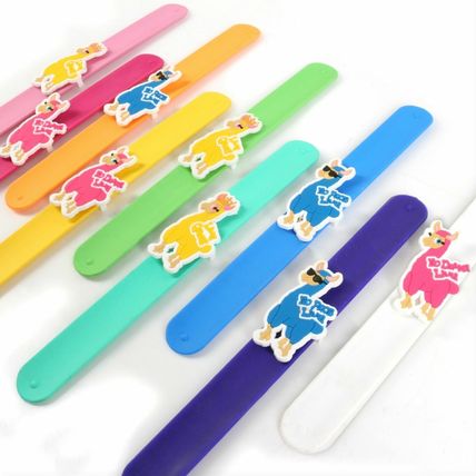 LLAMA SNAP BRACELET Wristband Kid Birthday Party Bag Loot Filler Pinata Silicone