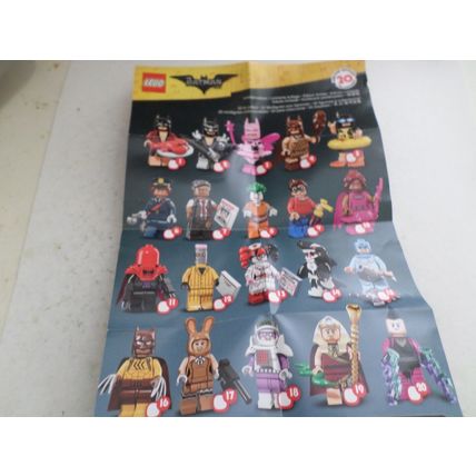 LEGO - Batman Movie - 71017 - #2 - Glam Metal - pack and cheek sheet