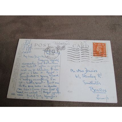 1940s Valentines Postcard - Glen Catacoil, Arran Bute - Artist A408