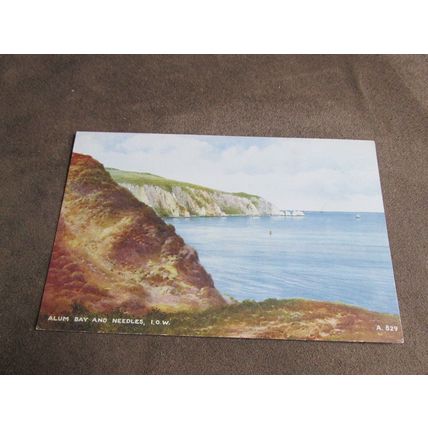 Valentines Art Postcard - Alum Bay, Isle of Wight Artist Brian Gerald A829