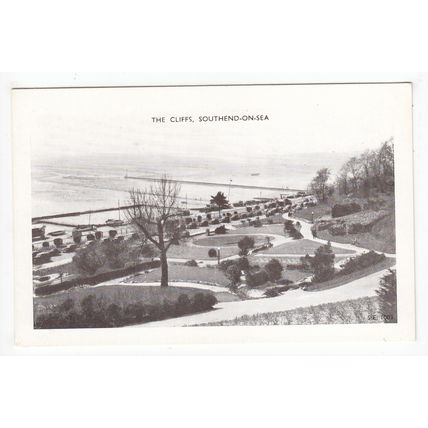 The Cliffs Southend-on-Sea Postcard Essex 1003