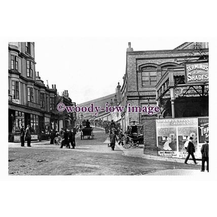 pu1248 - Exterior of Brighton Central Railway Station , Sussex - print 6x4