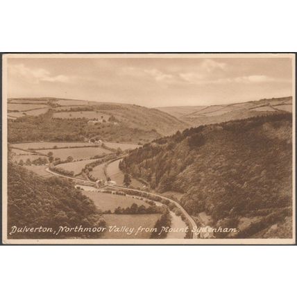 Northmoor Valley from Mount Sydenham, Dulverton, Somerset, c.1920 - Mainerd PC