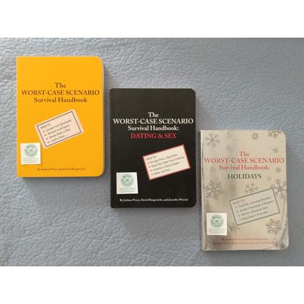 LOT of 3 WORST-CASE SCENARIO SURVIVAL HANDBOOK + HOLIDAYS + DATING & SEX