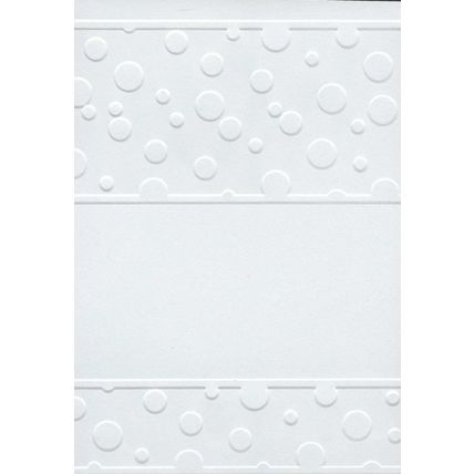 A6 Embossed Card. 10 Sheets. Bubbles. Cardmaking Scrapbooking Crafts Toppers