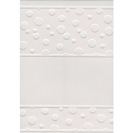 A6 Embossed Card. 10 Sheets. Bubbles. Cardmaking Scrapbooking Crafts Toppers